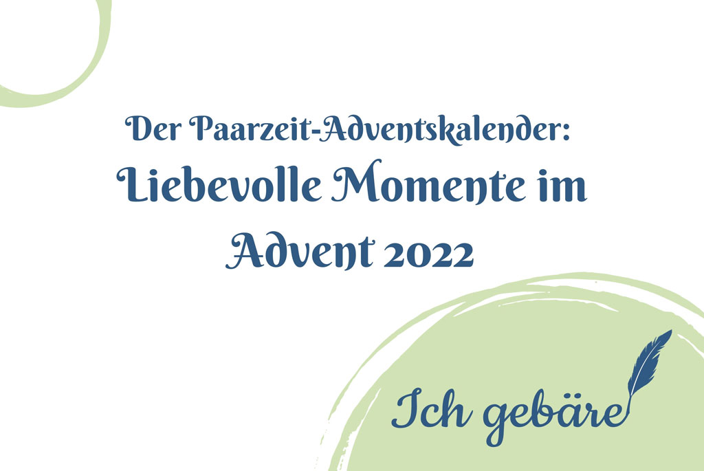 Titelbild: der Paarzeit-Adventskalender. Liebevolle Momente im Advent 2022