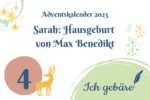 Adventskalender Türchen 4: Sarah: Hausgeburt von Max Benedikt