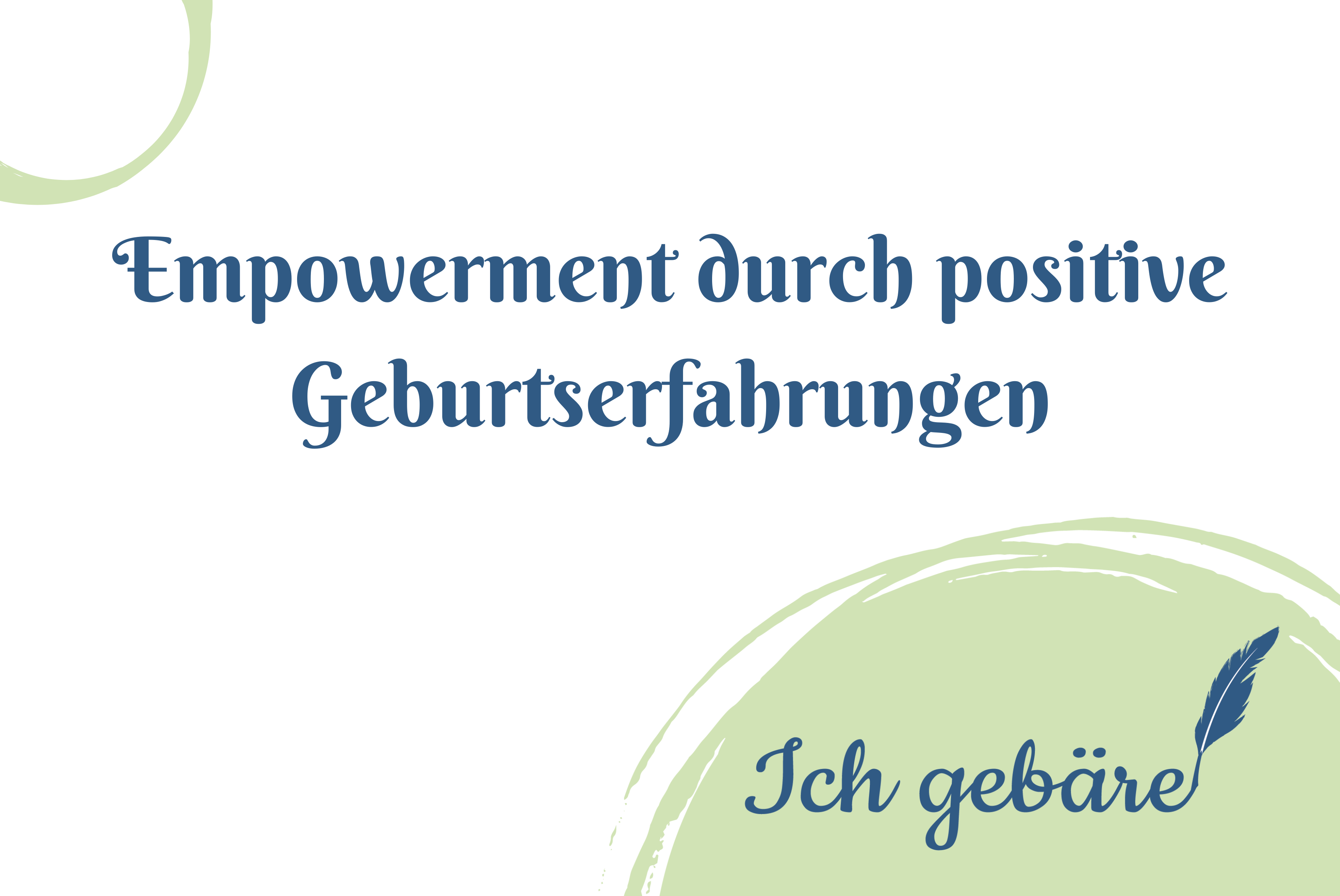 Titelbild: Empowerment durch positive Geburtserfahrungen