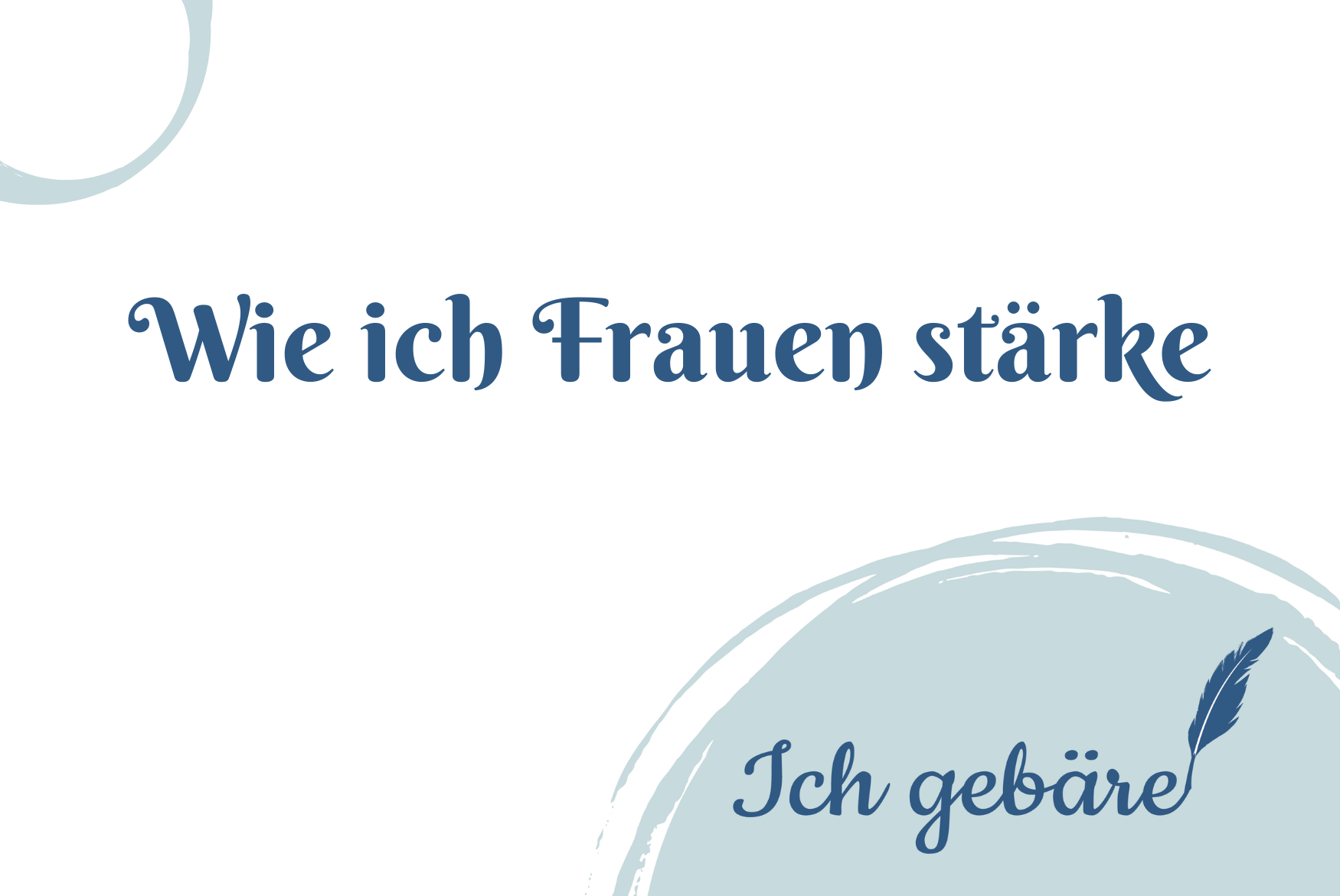 Titelbild: Wie ich Frauen stärke