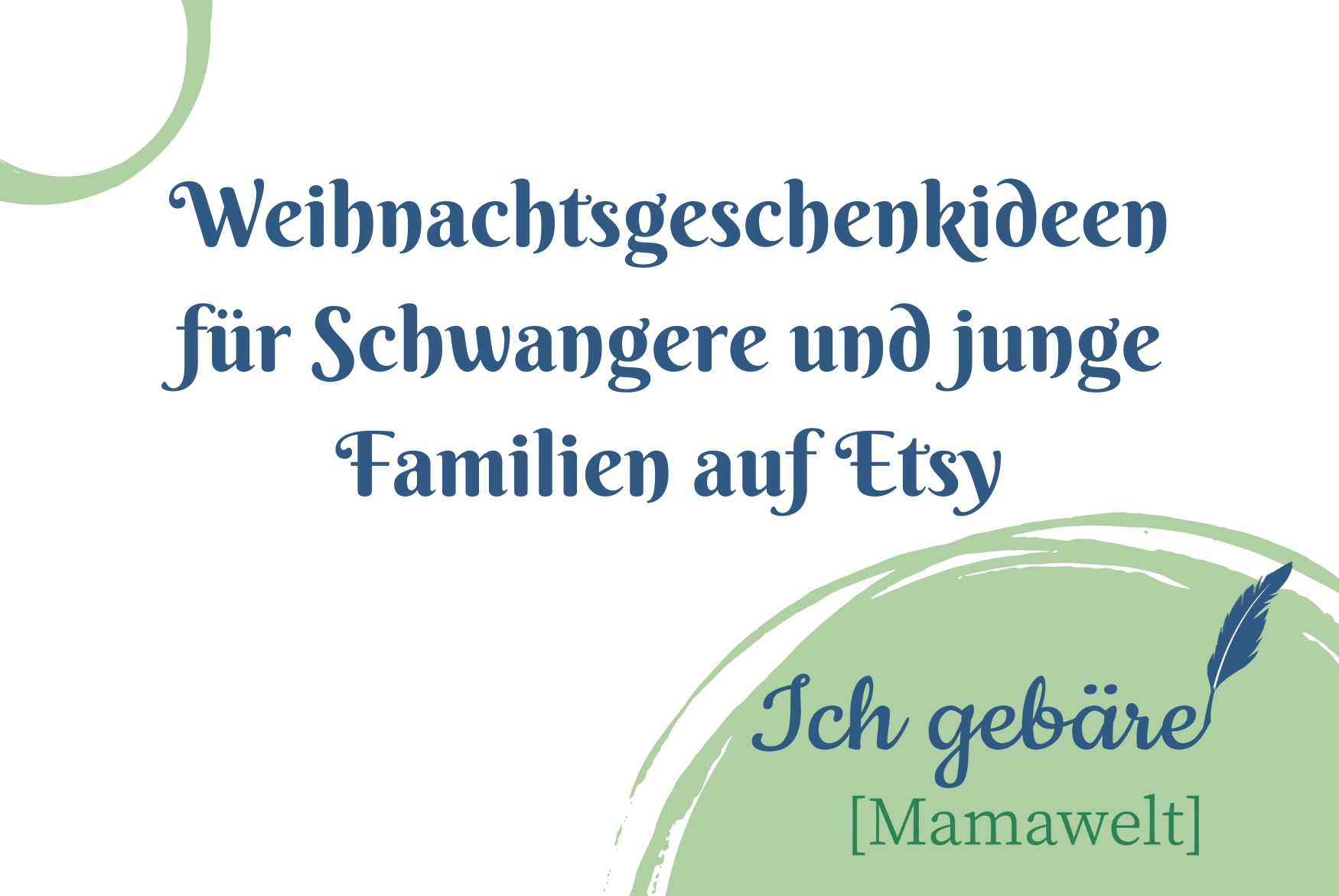 Titelbild: Weihnachtsgeschenkideen für Schwangere und junge Familien auf Etsy